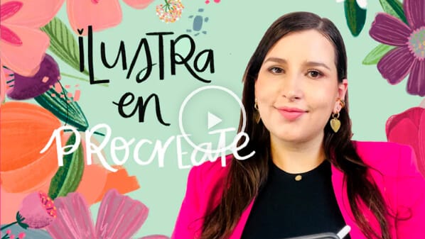 Lina presentando el curso Procreate